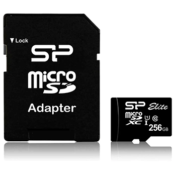کارت حافظه microSDHC سیلیکون پاور Elite کلاس 10  سرعت85MBps با آداپتور SD ظرفیت 256GB